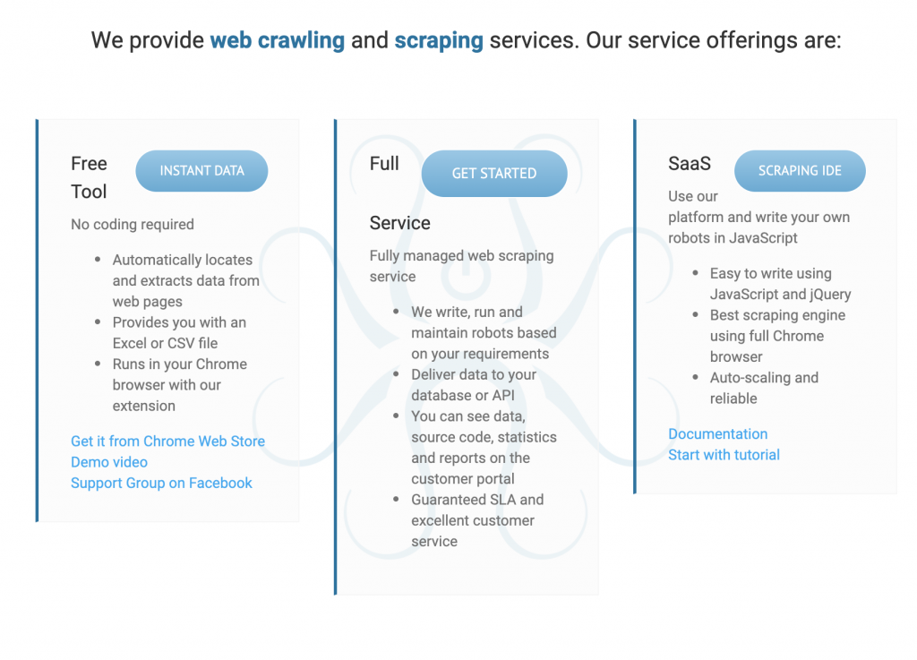 web data scraping tools free